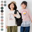 プリント長袖Tシャツ