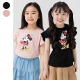 〈ディズニー〉ミニーマウス/肩フリルTシャツ