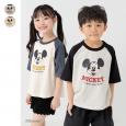 〈ディズニー〉ミッキーマウス/ラグラン半袖Tシャツ