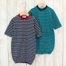 接結ボーダー長袖兼用ドレス