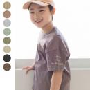 袖プリント半袖Tシャツ