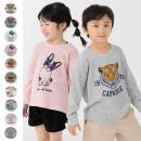 ワッフルプリント長袖Tシャツ