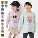 プリント長袖Tシャツ