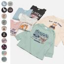 プリント長袖Tシャツ