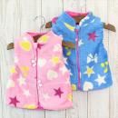 女児星柄マイクロフリースベスト