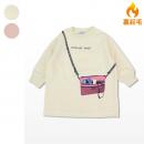 ポシェット風プリントサイドスリットチュニック