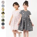 総柄ひざ丈ワンピース