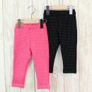 保暖レギンスドット柄