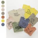 ステッチ刺繍柄バリ半袖Tシャツ