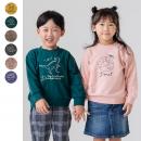 ステッチ刺繍裏毛トレーナー