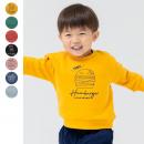 ステッチ刺繍裏毛トレーナー
