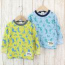 アニマル柄接結長袖Tシャツ