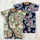 ボタニカル柄半袖ミニカバーオール