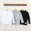 オーガニック素材ハイネック長袖Tシャツ