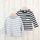 テレコ素材ハイネック長袖Tシャツ