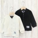 もこもこ編み柄ジップアップブルゾン