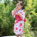 花柄サンドレス浴衣