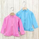 ドット柄ラッシュガード水着