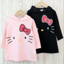 キティちゃんフード付パーカーワンピース