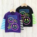 スマイリーレイヤード風長袖Tシャツ
