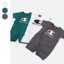 〈チャンピオン〉サガラ刺繍半袖ミニカバーオール