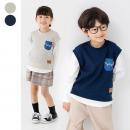 〈EDWIN〉レイヤード風長袖Tシャツ