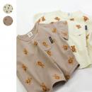 テディベア総柄半袖Tシャツ