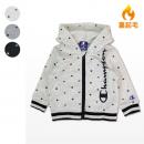 チャンピオン ロゴ総柄裏起毛パーカー