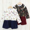 フィラコーデュロイスカートドッキングワンピース