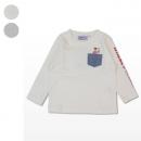 ウォーリー胸ポケット長袖Tシャツ