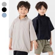 chil2／ハーフジップ半袖Tシャツ