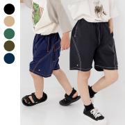 chil2／配色ステッチハーフパンツ