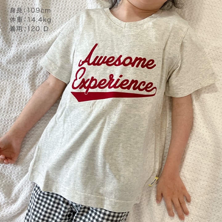 [RSL] 前開きVネック半袖Tシャツ(140-160)
