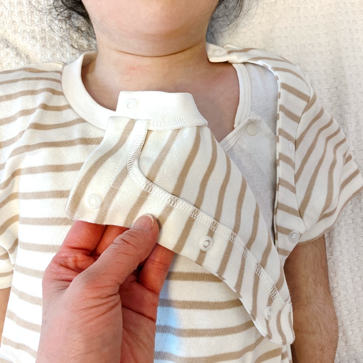 [RSL] 前開きボーダー半袖Tシャツ