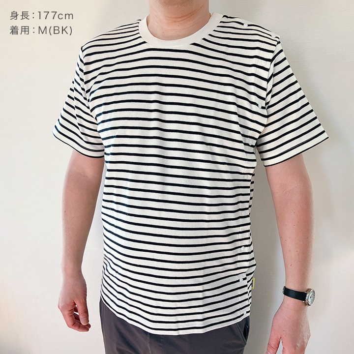 [RSL] 前開きボーダー半袖Tシャツ(大人)