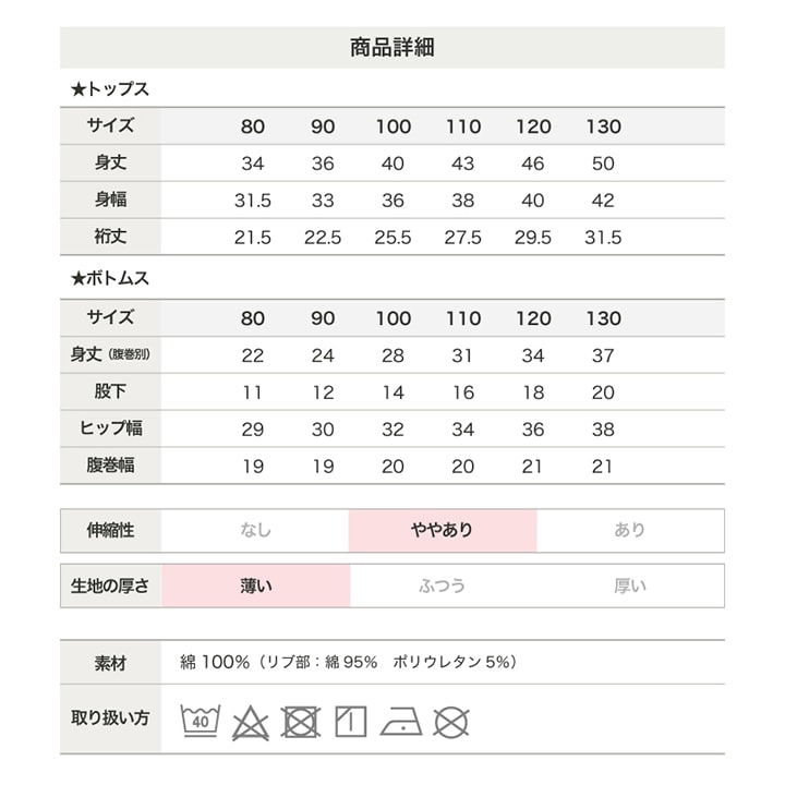 ぜんぶおもてでおなかでぬ(パジャマ)