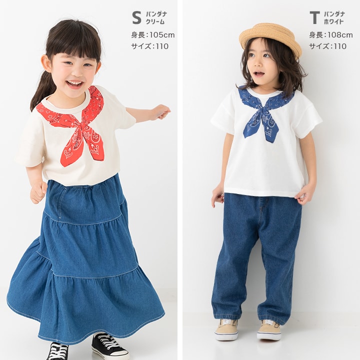 プリント半袖Tシャツ