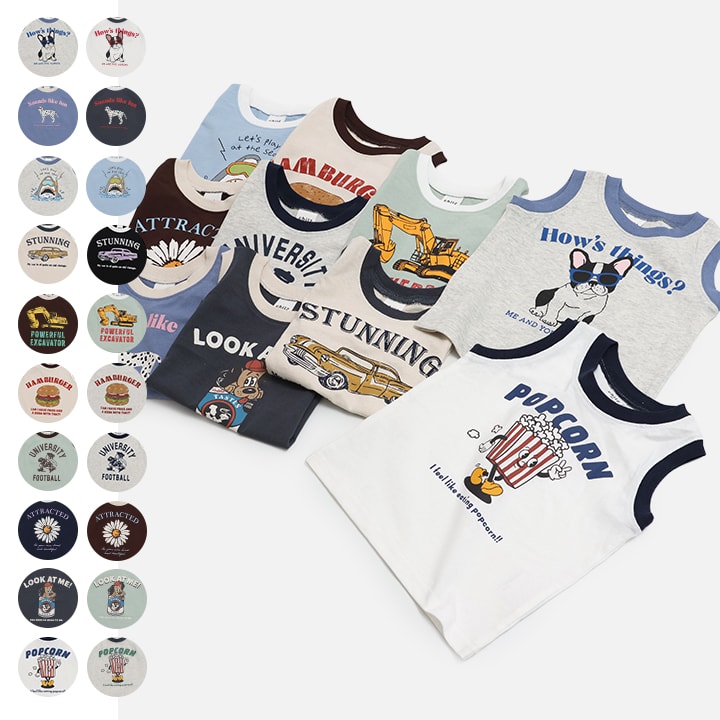 プリントタンクトップ