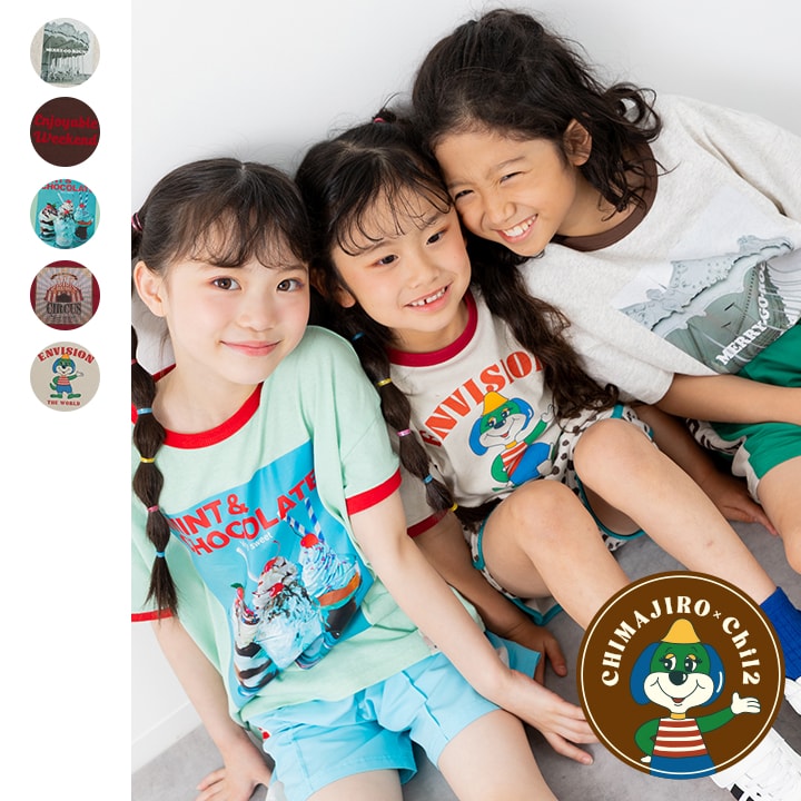 〈チマジロコラボ〉プリント半袖Tシャツ