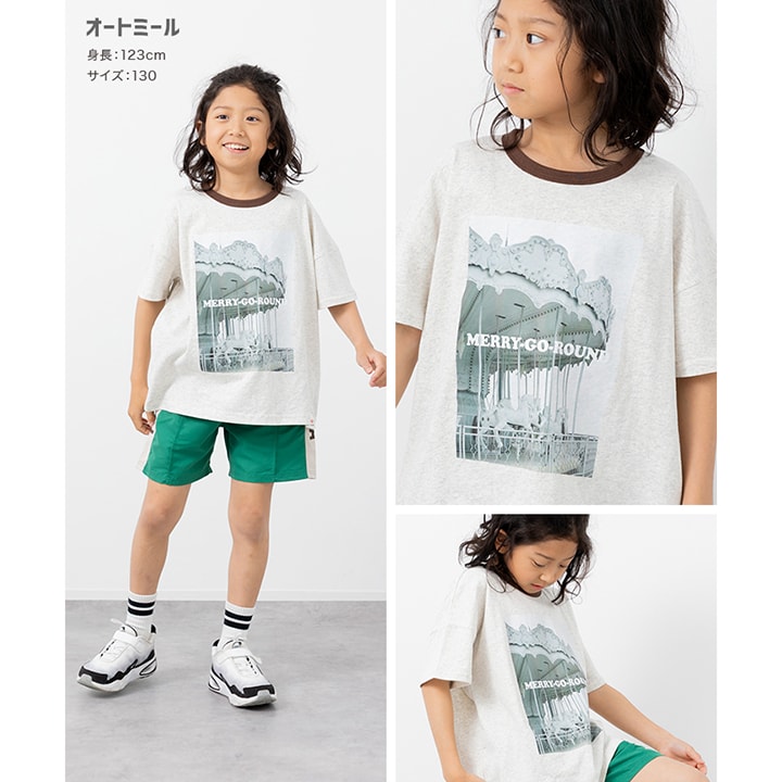 〈チマジロコラボ〉プリント半袖Tシャツ