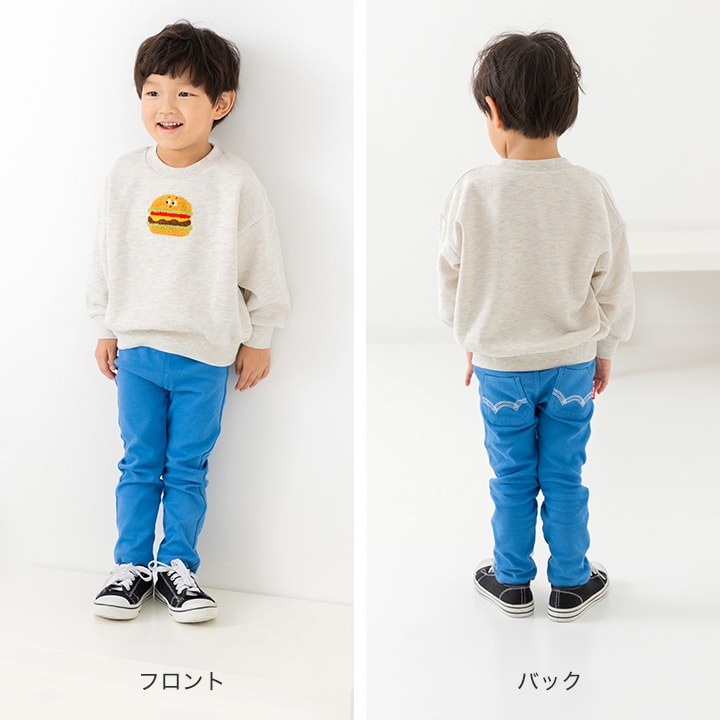 サガラ刺繍裏毛トレーナー