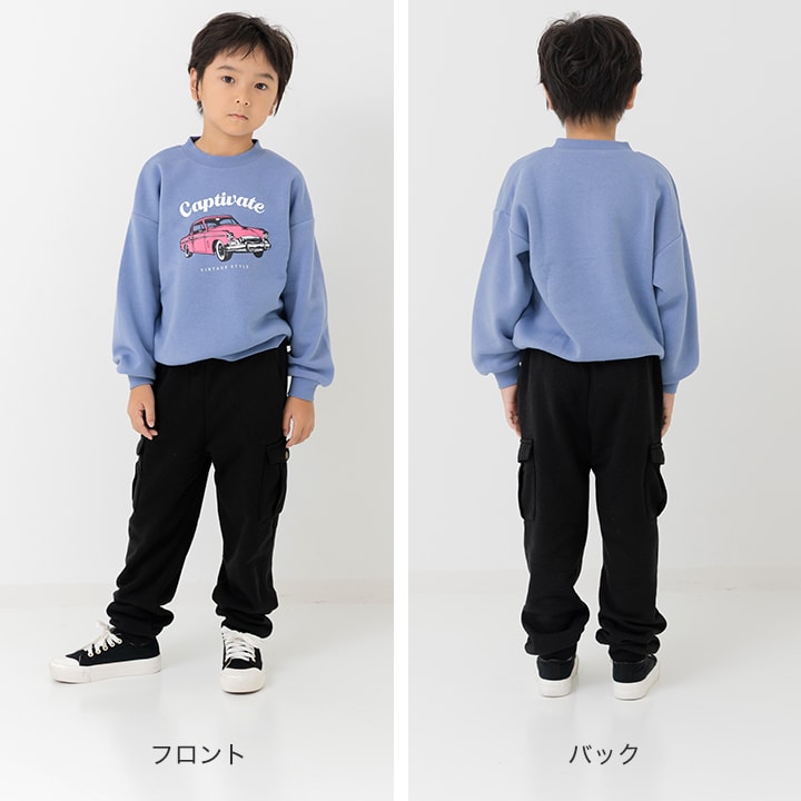 プリント裏起毛トレーナー