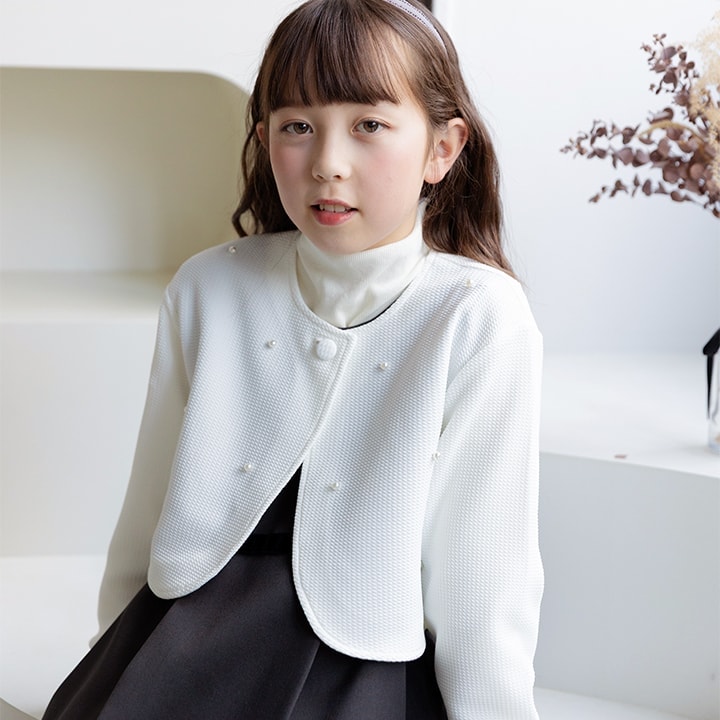 パール付きフォーマルボレロ