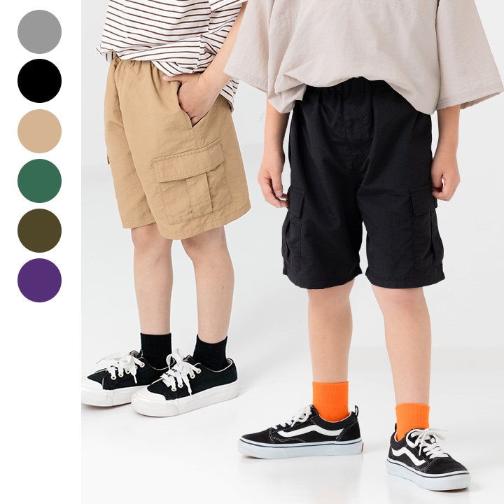 ナイロンカーゴハーフパンツ