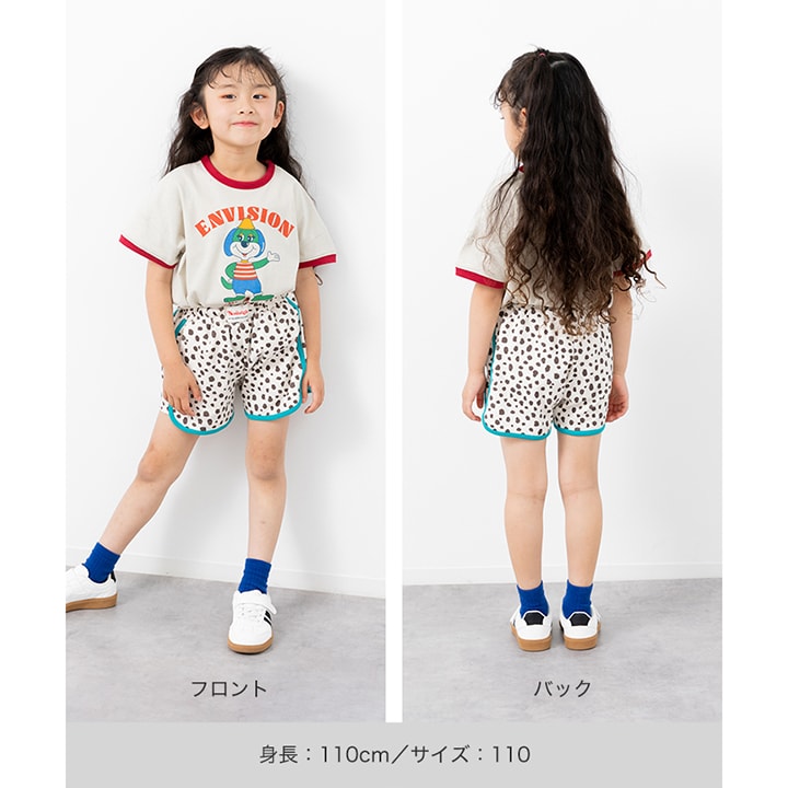 〈チマジロコラボ〉リブ総柄パイピングショートパンツ