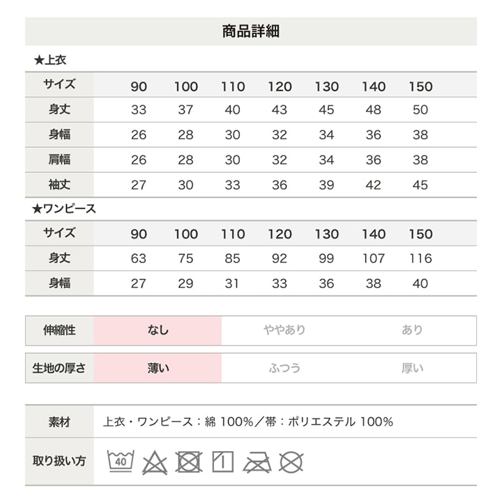 サンドレス浴衣3点セット