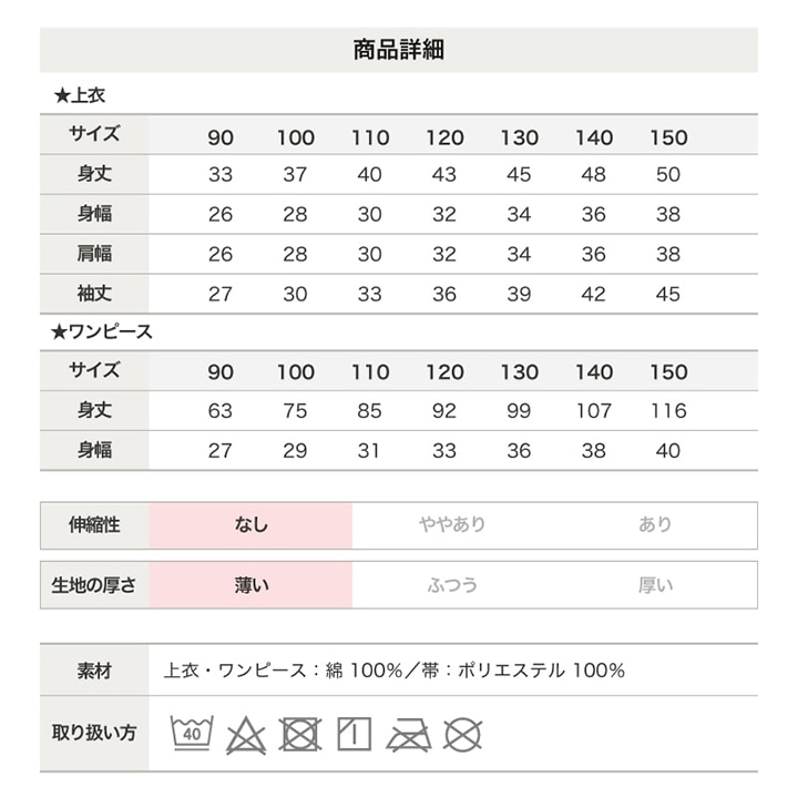 サンドレス浴衣3点セット