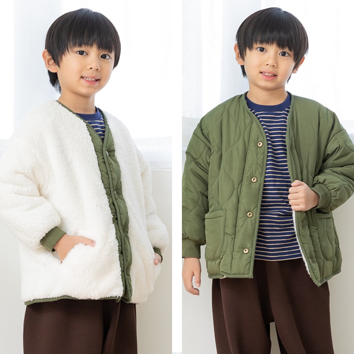 リバーシブル中綿ボアジャケット