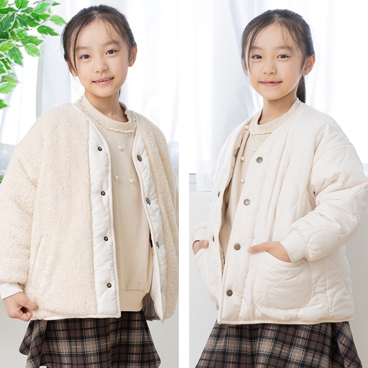 リバーシブル中綿ボアジャケット