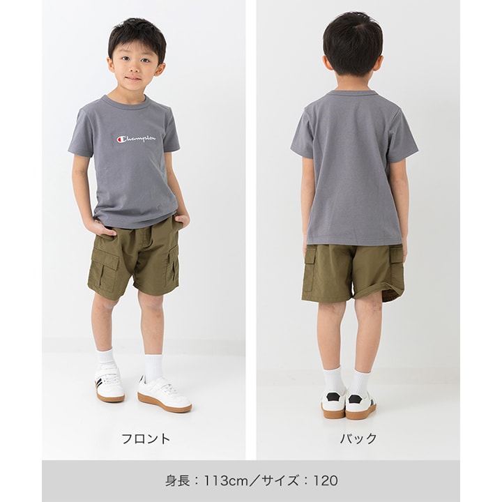 〈チャンピオン〉ロゴ半袖Tシャツ